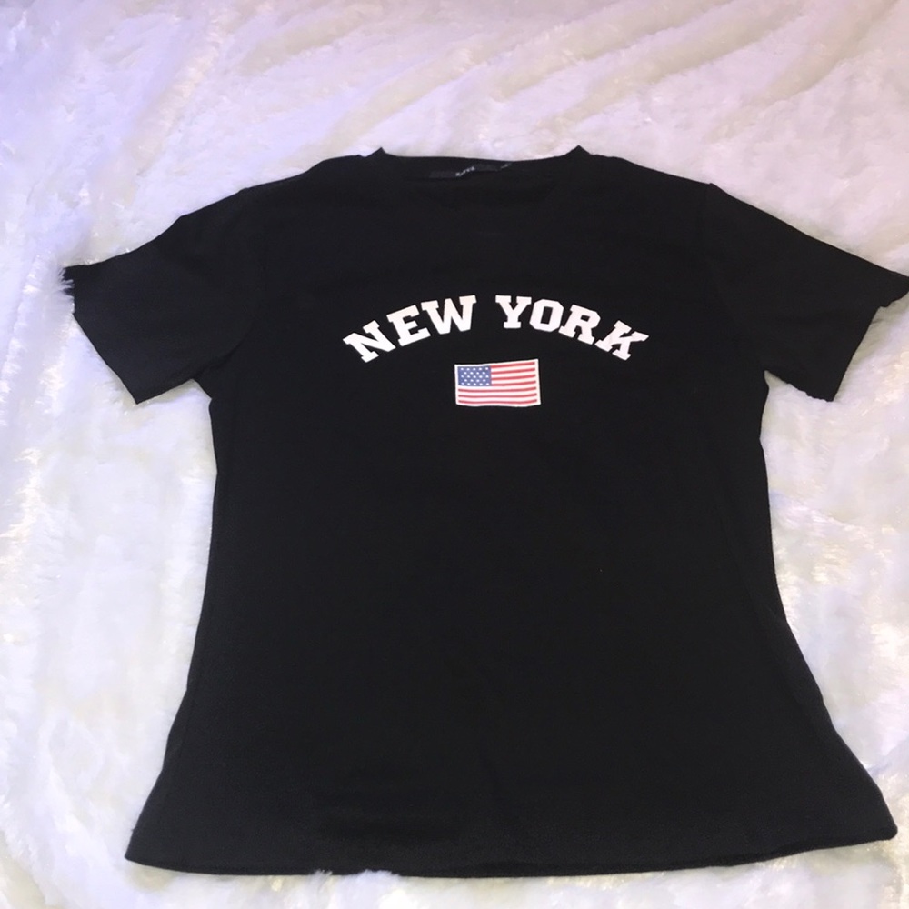 Zaful black New York top size small/ xs